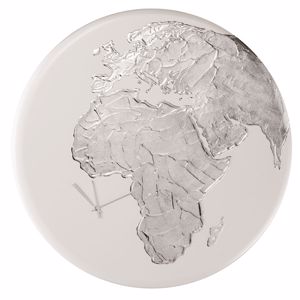 Picture of Grande orologio planisfero da parete 80cm mappa del mondo rotonda