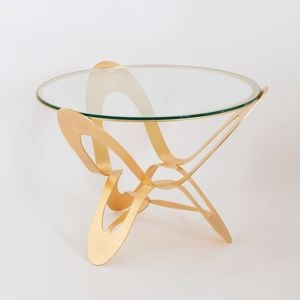 Picture of Arti e mestieri ninfa table gold contemporary design