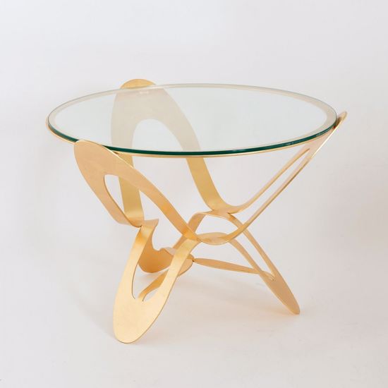 Picture of Arti e mestieri ninfa table gold contemporary design