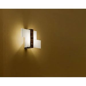 Picture of Linea light triad modern wall lamp 35x22 walnut