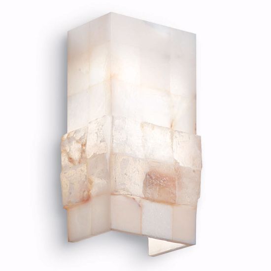 Picture of Ideallux stones ap2 wall lamp alabaster