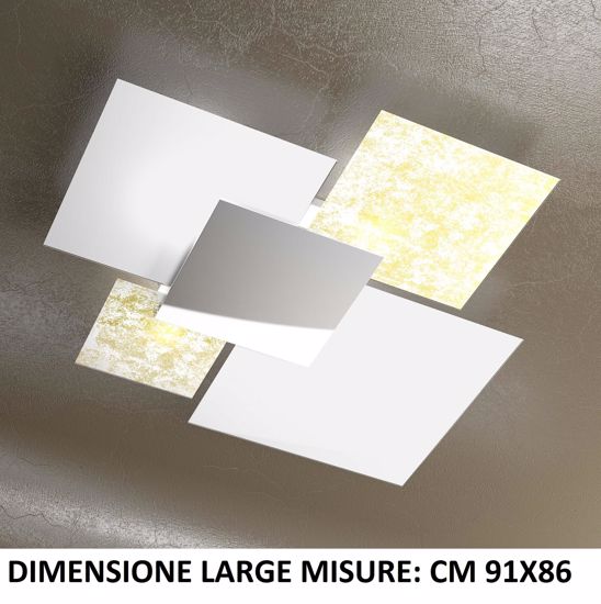Picture of Top light shadow ceiling lamp 91cm gold leaf