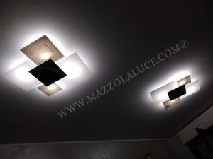 Picture of Top light shadow ceiling lamp 91cm gold leaf