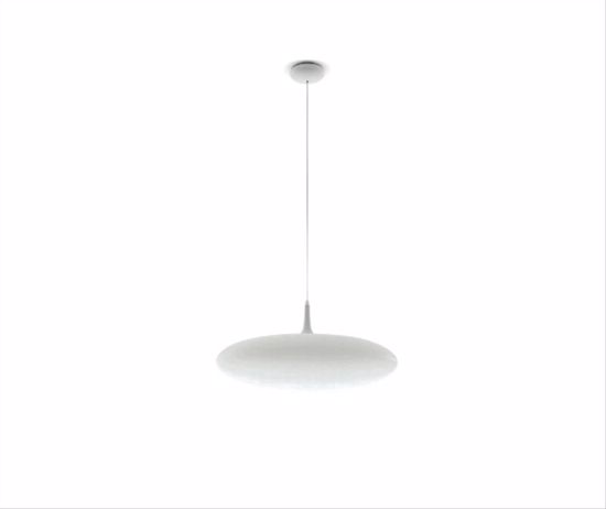 Linea light squash led white suspension ø25cm