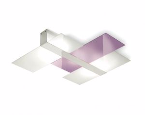Picture of Linea light triad modern ceiling lamp 62x52 lilac