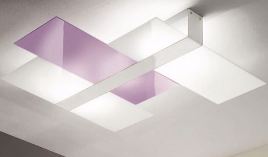 Picture of Linea light triad modern ceiling lamp 62x52 lilac