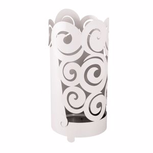 Picture of Portaombrelli bianco metallo moderno