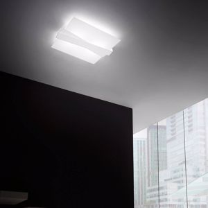 Linea light zig zag ceiling lamp 57x48 white