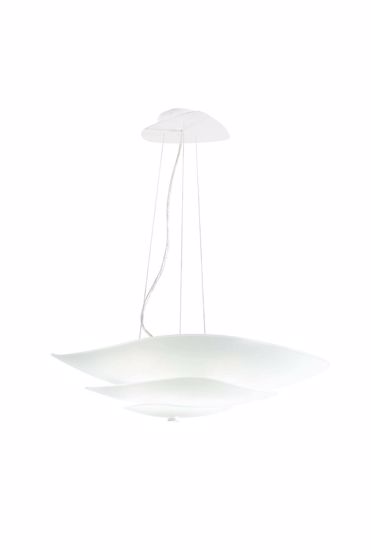 Picture of Linea light moledro modern pendant lamp in glass