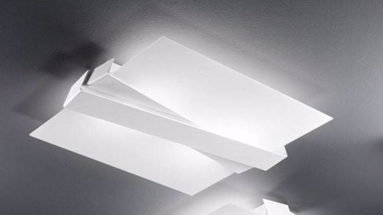 Picture of Linea light zig zag ceiling lamp 42x35 aluminium