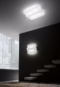 Picture of Linea light zig zag ceiling lamp 57x48 aluminium