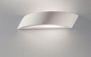 Picture of Isyluce applique da parete in gesso bianca design moderna curva