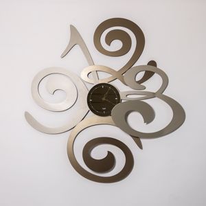 Picture of Grande orologio da parete design arti e mestieri filomena lux  sabbia bronzo
