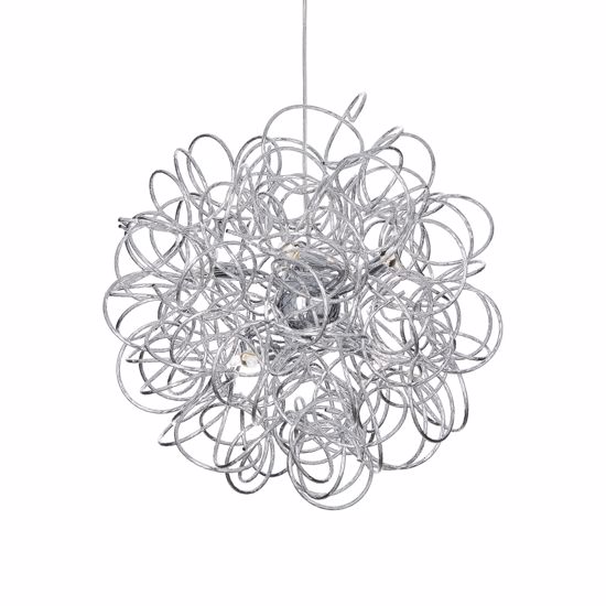 Picture of Ideallux modern suspension sphere ø62cm woven metal wire 12 lights