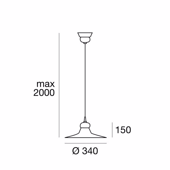 Picture of Linea light mami classic suspension  ø34cm