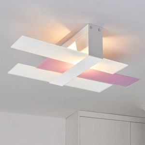 Picture of Linea light triad modern wall lamp 48x25 lilac