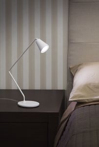 Picture of Linea light conus led mini bedside lamp white