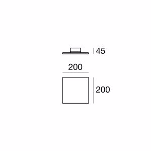 Picture of Linea light dublight led ceiling lamp 20x20cm 7w