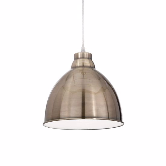 Picture of Ideal lux navy sp1 burnished dome pendant light vintage style