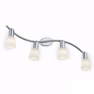 Picture of Ideal lux snake pl4 ceiling lamp 4 white glass diffusers