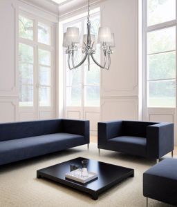Picture of Lampadario per salotto elegante raffinato stile contemporaneo 5 luci