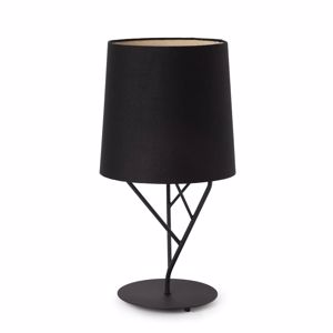 Faro tree table lamp with black shade