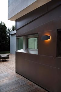Faro future outdoor wall lamp black modern design