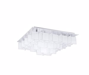 Picture of Eglo condrada modern big ceiling lamp square white glass