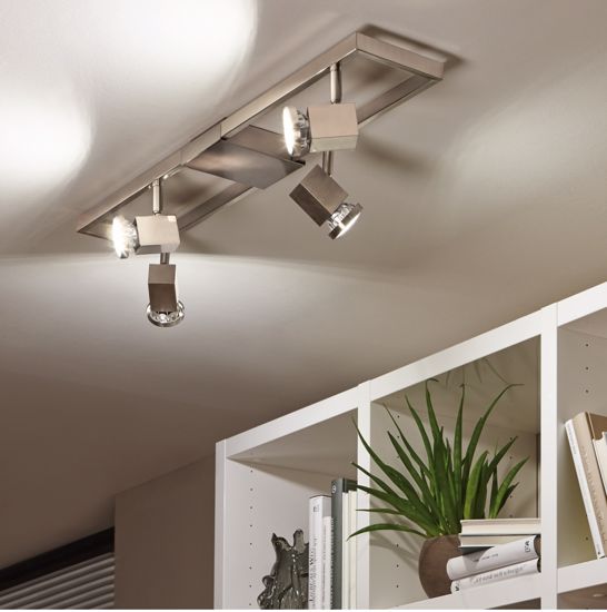Picture of Eglo zeraco ceiling lamp led gu10 4 spots