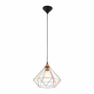 Eglo 94194 tarbes economic vintage chandelier copper steel