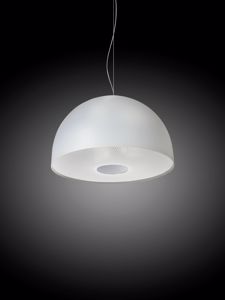Emporium brunella suspension lamp opal white metacrylate