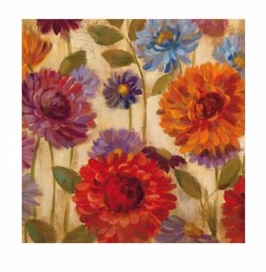 Picture of Manie artwork multicour flowers canvas 100x100