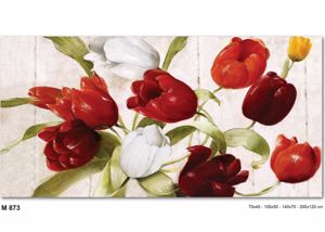Picture of Manie wall artwork tulips on canvas 100x50