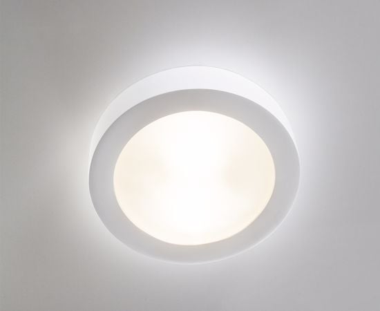 Belfiore gypsum ceiling lamp ø60 cm round with glass