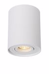 White cylindric spotlight 1-light gu10 adjustable