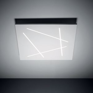 Picture of Plafoniera led 31w 3000k vivida flat quadrata moderna bianca tagli di luce