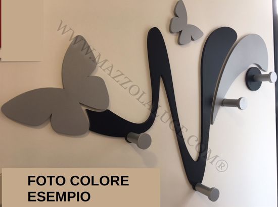Picture of Callea design modern wall coat hooks butterfly black