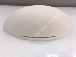 Modern plaster wall light white shell 25cm paintable ceramic