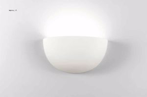 Isyluce wall lamp white ceramic l28cm paintable