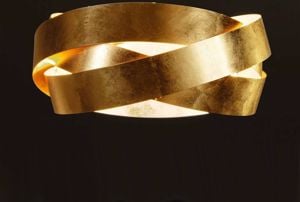 Picture of Marchetti pura ceiling lamp 60 gold leaf 3xe27