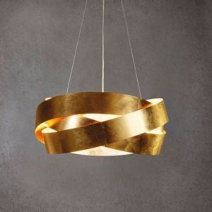 Marchetti pura led suspension ø100cm gold leaf