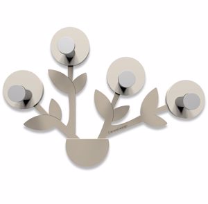 Picture of Callea design francine modern wall coat hanger dove grey