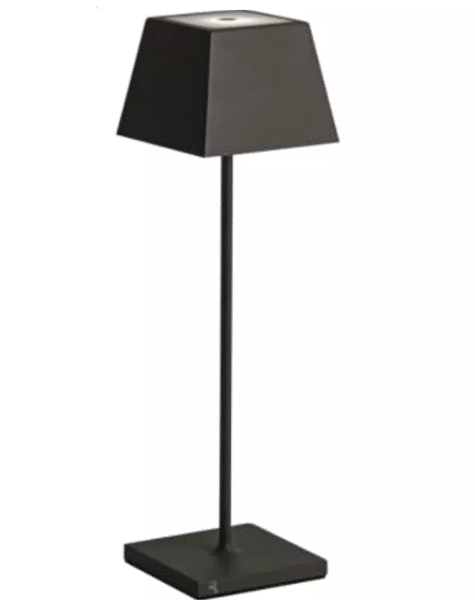 Led Portable Table Lamp For Outdoors 2, Black Metal Led Table Lamp