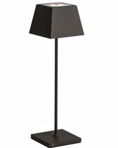Picture of Led Portable table lamp for outdoors 2.2W 2700k black metal 