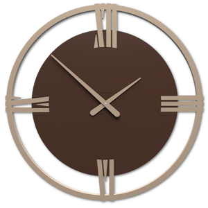 Picture of Orologio grande a parete legno cioccolato callea design sirio