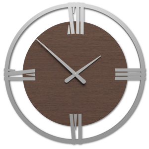 Picture of Grande orologio da parete moderno legno rovere wenge'' callea design sirio