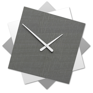 Picture of Callea design foy orologio grande da parete 60cm bianco radica grigia