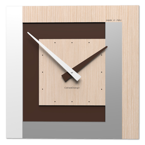 Picture of Moderno orologio a parete rovere decape callea design clock40 stripes