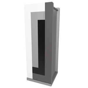 Picture of Portaombrelli moderno da ingresso nero grigio bianco