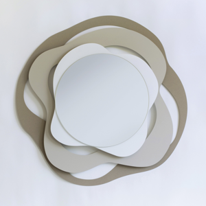 Picture of Arti e mestieri isotta wall mirror beige/hazel/white